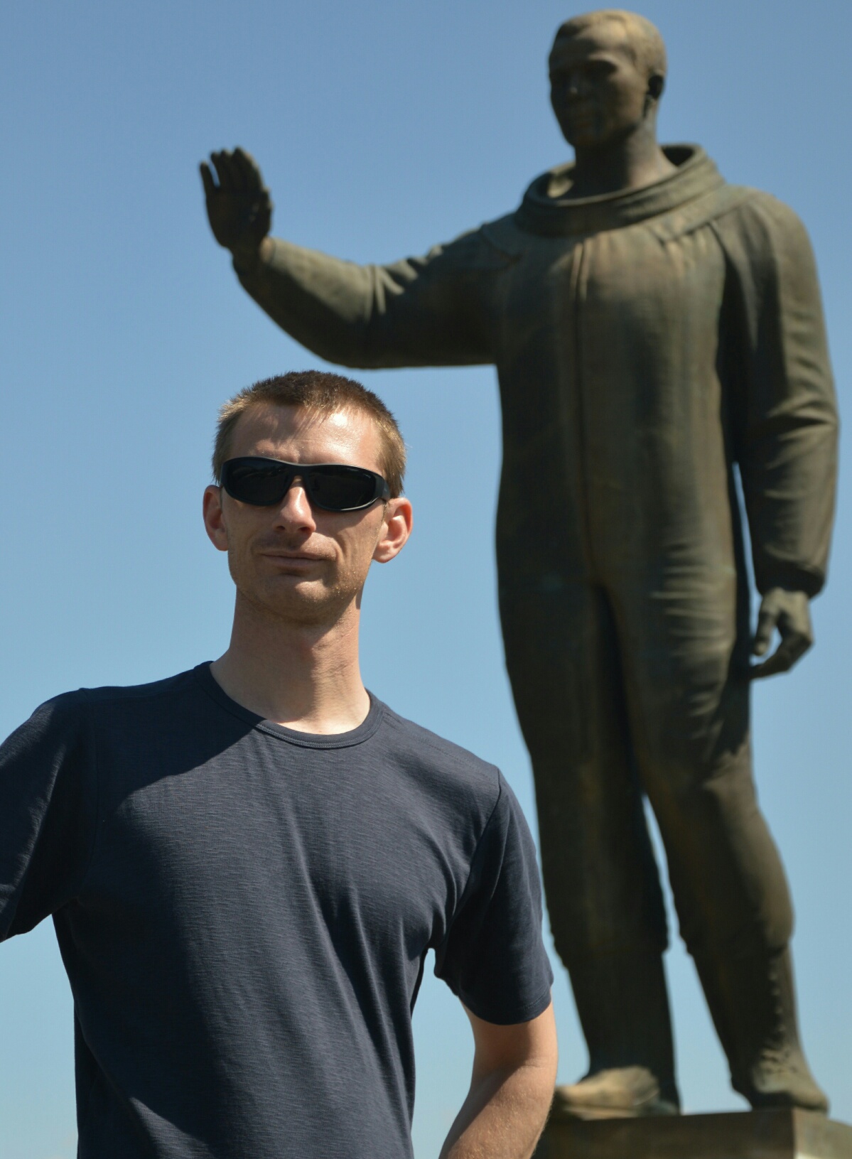 momentka těsně před tím, než mi Gagarin uštědřil výchovný pohlavek :-)
